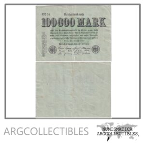 Alemania Billete 100.000 Marcos 1923 P-91a VF+