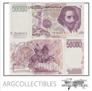 Italia Billete 50.000 Liras 1992 P-116b UNC