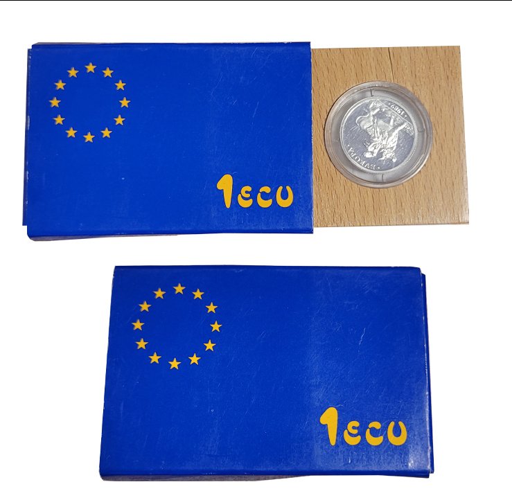 España Moneda 1 Ecu 1989 Plata 925 Europa X-M23 Proof - Imagen 2
