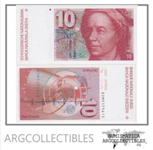 Suiza Billete 10 Francos 1979-1992 P-53a(3) UNC