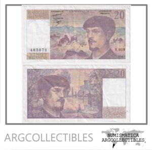 Francia Billete 20 Francos 1987 P-151b VF+