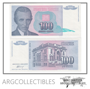 Yugoslavia Billete 100 Dinara 1994 P-139 UNC (Tesla)