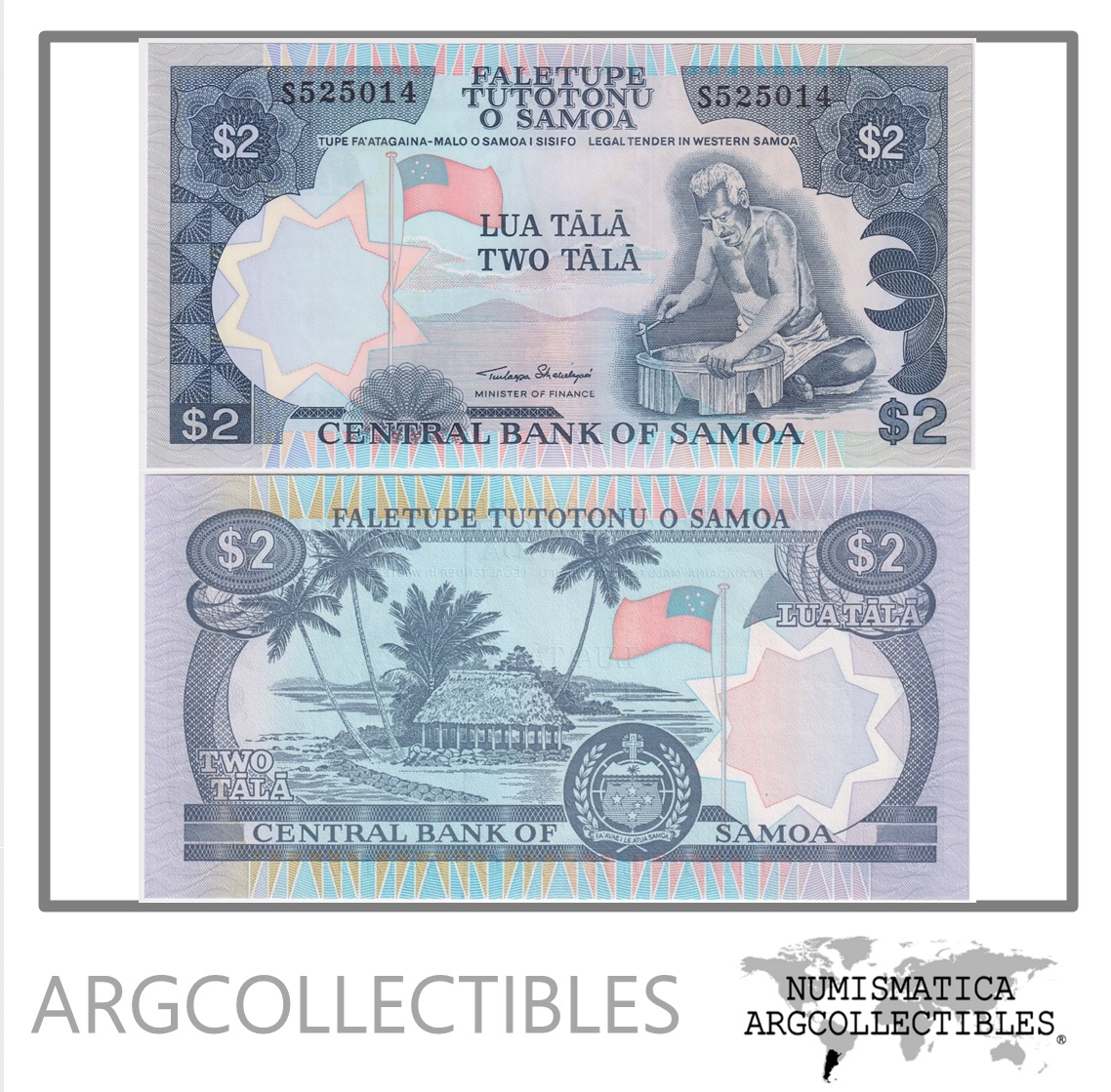 Samoa Billete 2 Tala 2020 P-25cs UNC