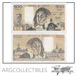 Francia Billete 500 Francos 1982 P-156e VF+