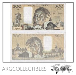 Francia Billete 500 Francos 1990 P-156g VF+