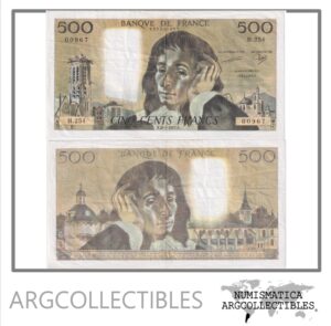 Francia Billete 500 Francos 1987 P-156F VF+