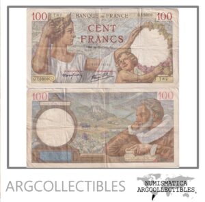Francia Billete 100 Francos 1940 P-94 VF