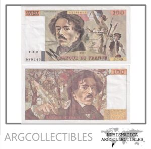 Francia Billete 100 Francos 1989 P-154d XF