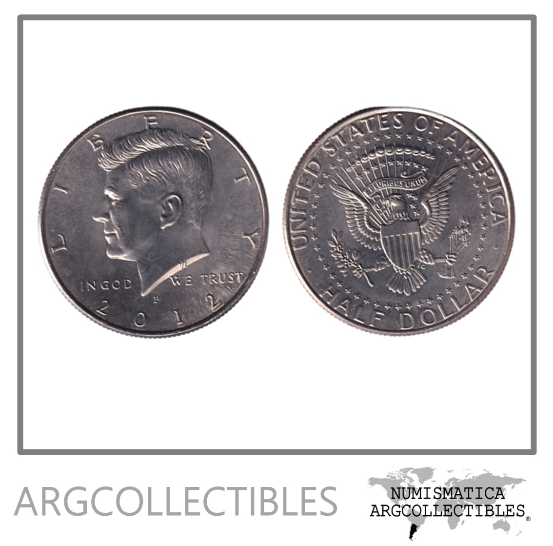 USA Moneda 1/2 Dolar 2012 P Niquel Kennedy KM-A202b UNC