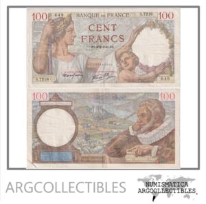 Francia Billete 100 Francos 1940 P-94 VF+