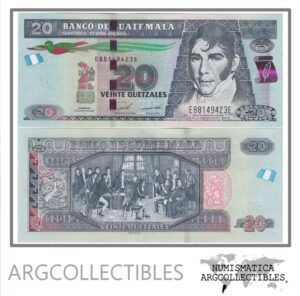 Guatemala Billete 20 Quetzales 2020 P-124 UNC