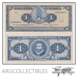 Nicaragua Billete 1 Cordoba 1962 P-107 AU