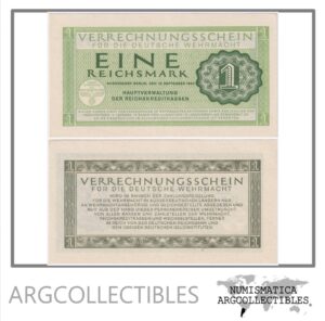 Alemania Nazi Billete 1 Marcos 1944 P-M38 UNC (Pago Militar)