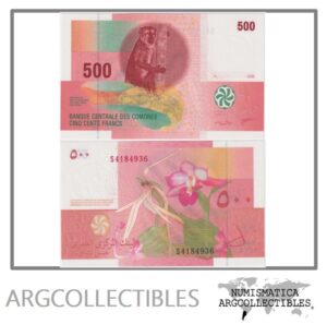 Comores Billete 500 Francos 2006 P-15a UNC