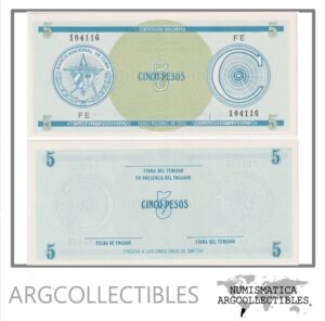 Cuba Billete 5 Pesos 1985 P-FX13 UNC