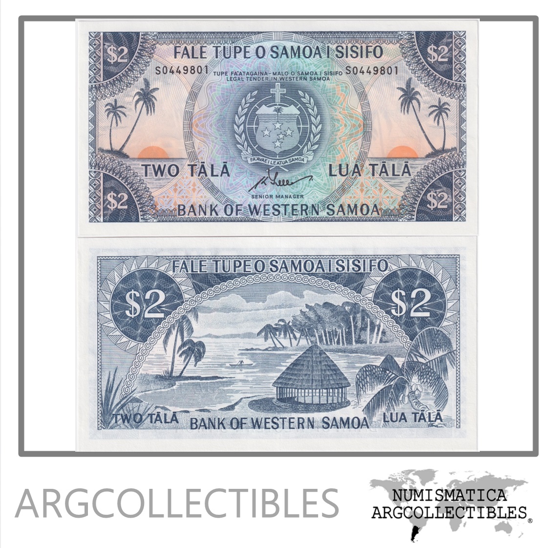 Samoa Billete 2 Pounds 1967-2020 P-17ccs UNC