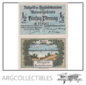 Memel Billete 1/2 Marco 1922 P-1 UNC