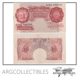Inglaterra Billete 10 Shillings 1948 P-368b VF+