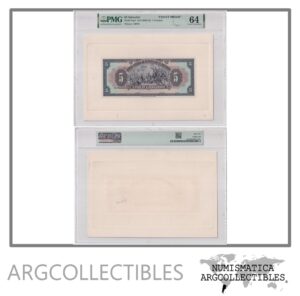 El Salvador Billete 5 Colones 1942 P-84 Proof (Certificado)
