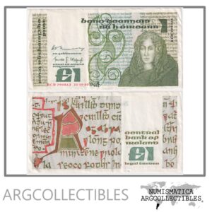 Irlanda Billete 1 Pound 1980 P-70b VF+