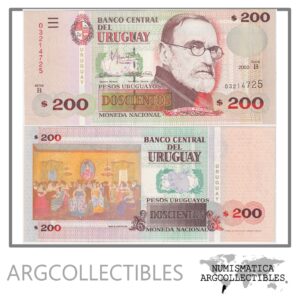 Uruguay Billete 200 Pesos 2000 P-77b AU