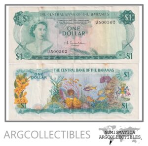 Bahamas Billete 1 Dolar 1974 P-35a VF