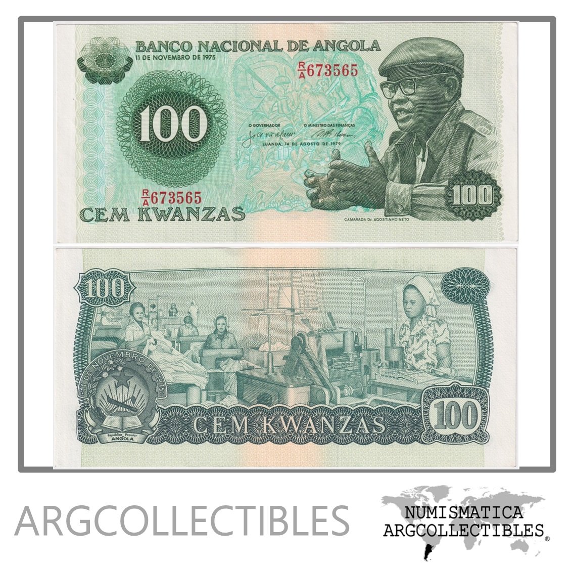 Angola Billete 100 Kwanzas 1979 P-115 UNC