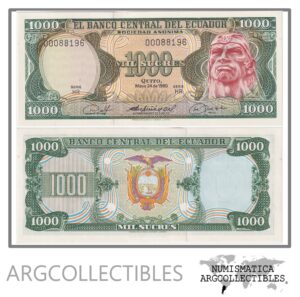 Ecuador Billete 1.000 Sucres 1980 P-120b UNC