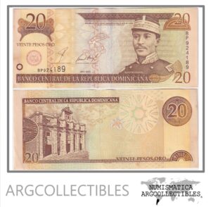 Republica Dominicana Billete 20 Pesos 2001 P-169a AU