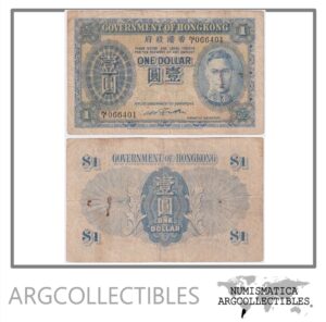 Hong Kong Billete 1 Dolar 1940 P-316 F