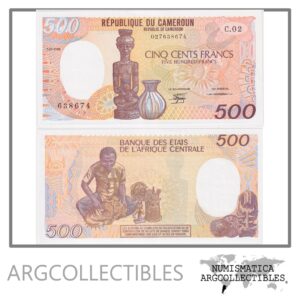 Camerun Billete 500 Francos 1986 P-24 UNC