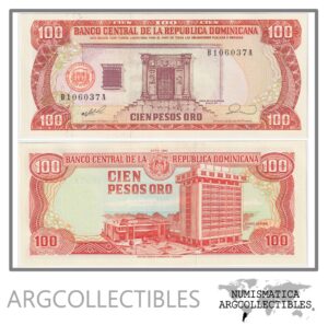 Republica Dominicana Billete 100 Pesos 1990 P-128b UNC