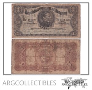 Uruguay Billete 1 Peso 1914 P-9/CR-4-III-9-H F