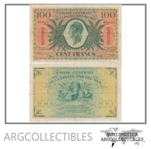 Guadalupe Billete 100 Francos 1944 P-29 VF