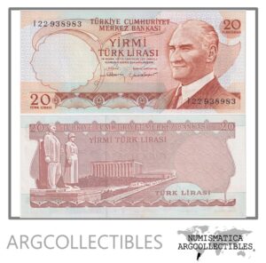 Turquia Billete 20 Liras 1970 P-187b UNC