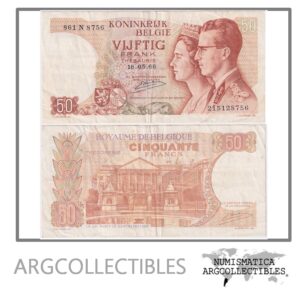 Belgica Billete 50 Francos 1966 P-139(3) VF+