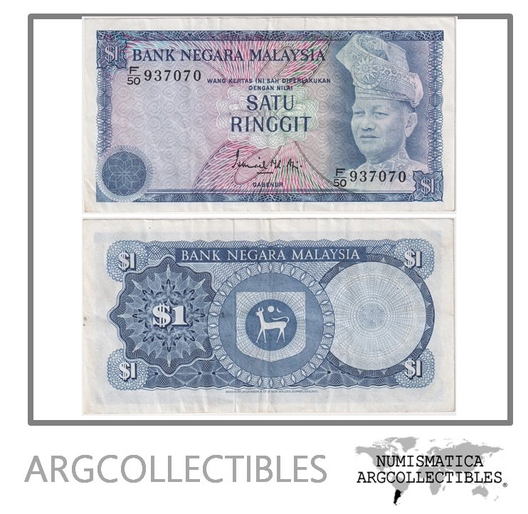 Malasia Billete 1 Ringgit 1976 P-13a VF+