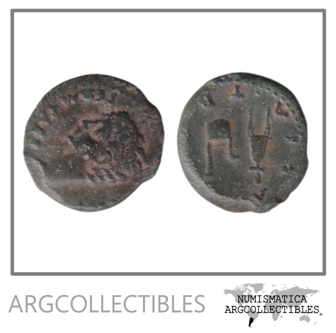 Roma (Iberica) Moneda 27 ac - 14 dc IVLIA Traducta (Cadiz) Augusto Semis Bronce AB 1620