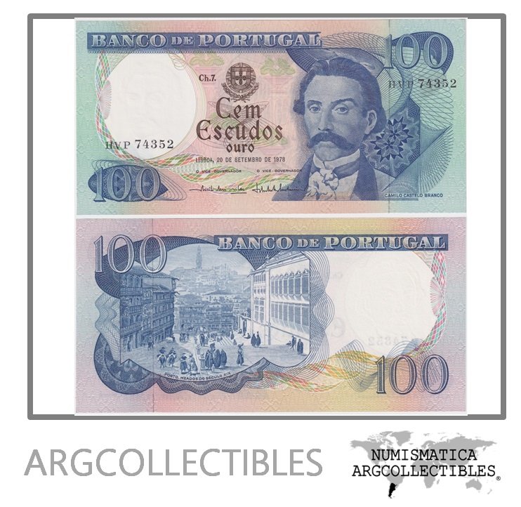 Portugal Billete 100 Escudos 1978 P-169b UNC