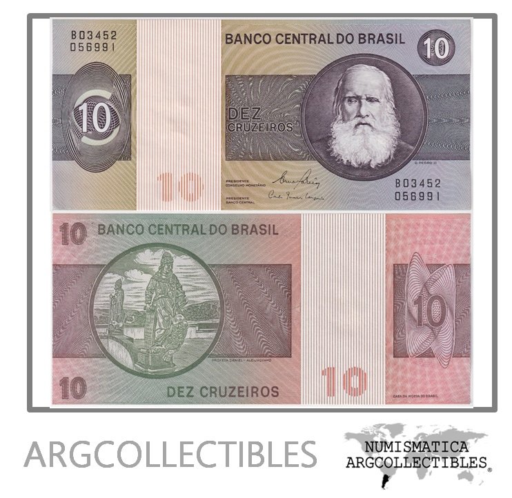 Brasil Billete 10 Cruzeiros 1980 P-193d UNC