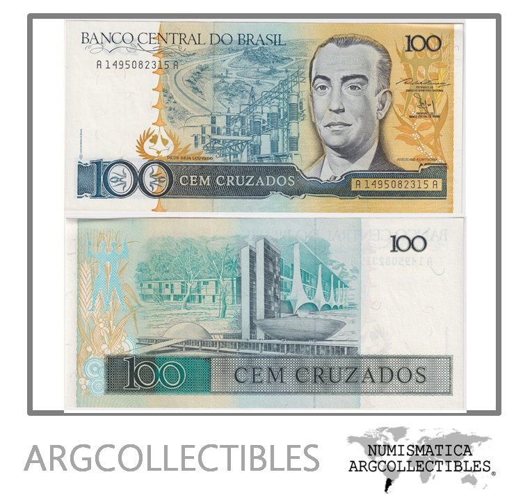 Brasil Billete 100 Cruzados 1987 P-211b UNC