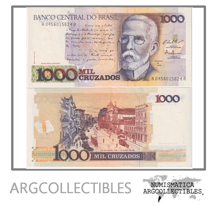 Brasil Billete 1.000 Cruzados 1987 P-213a UNC