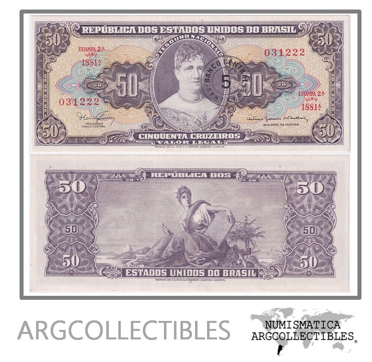 Brasil Billete 5 Centavos 1967 P-184b UNC