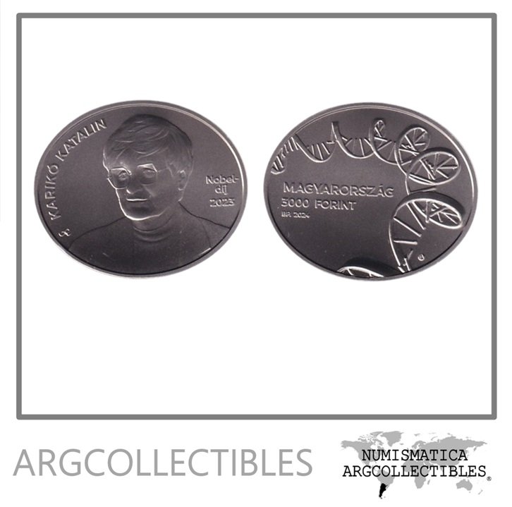Hungria Moneda 3.000 Forint 2024 Niquel Katalin Kariko UNC
