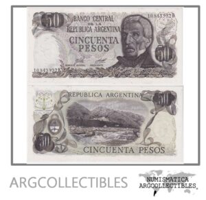 Argentina Billete 50 Pesos 1976 P-301b/BOT-2374 UNC (Serie B)