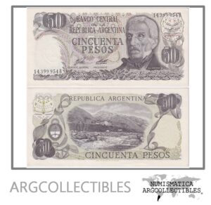 Argentina Billete 50 Pesos 1976 P-301a/BOT-2376 AU (Serie B)