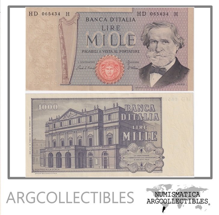 Italia Billete 1.000 Liras 1980 P-101g UNC