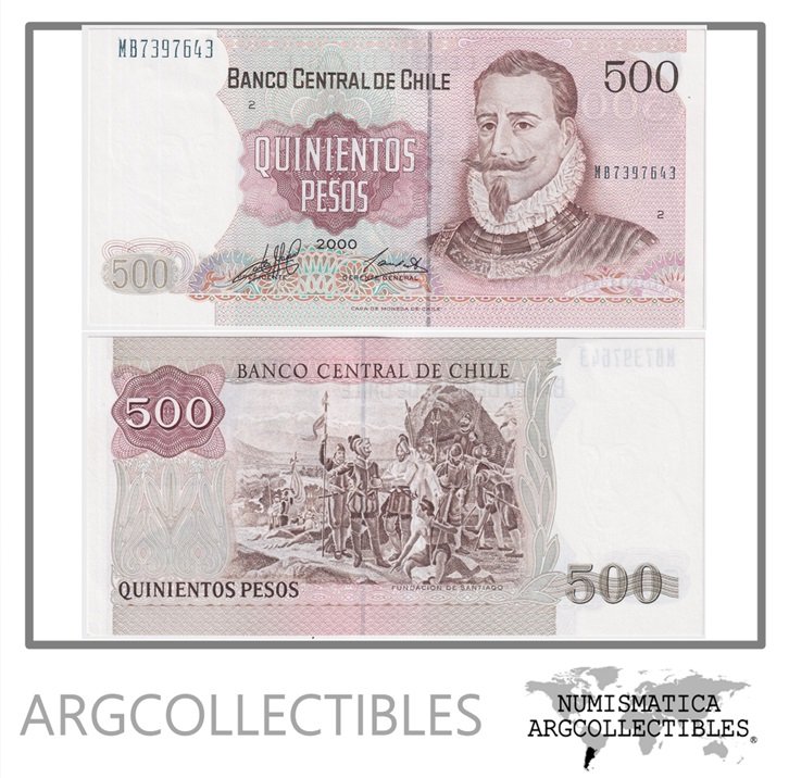 Chile Billete 500 Pesos 2000 P-153e UNC