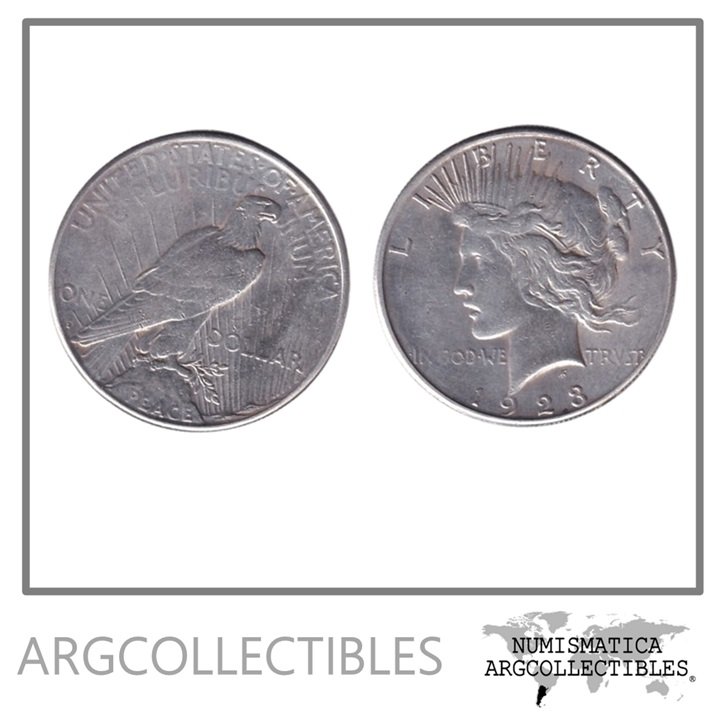 USA Moneda 1 Dolar 1923 S Plata 900 PEACE KM-150 XF+