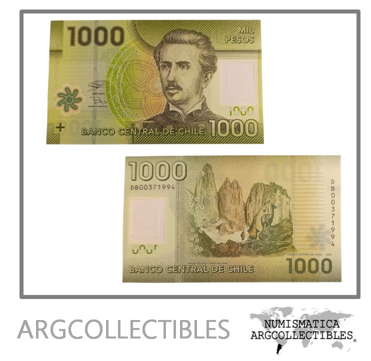 Chile Billete 1.000 Pesos 2020 P-161 UNC (Polimero)